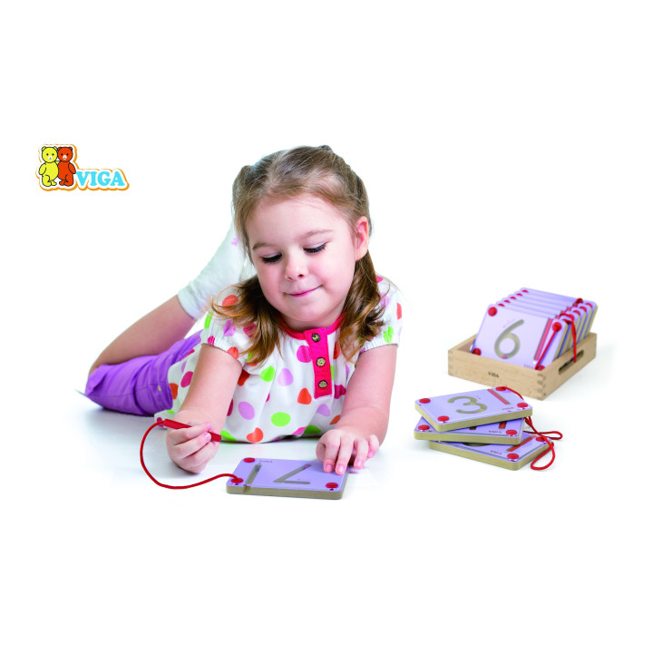 Tabliczki Magnetyczne Nauka Pisania Cyferki Viga Toys