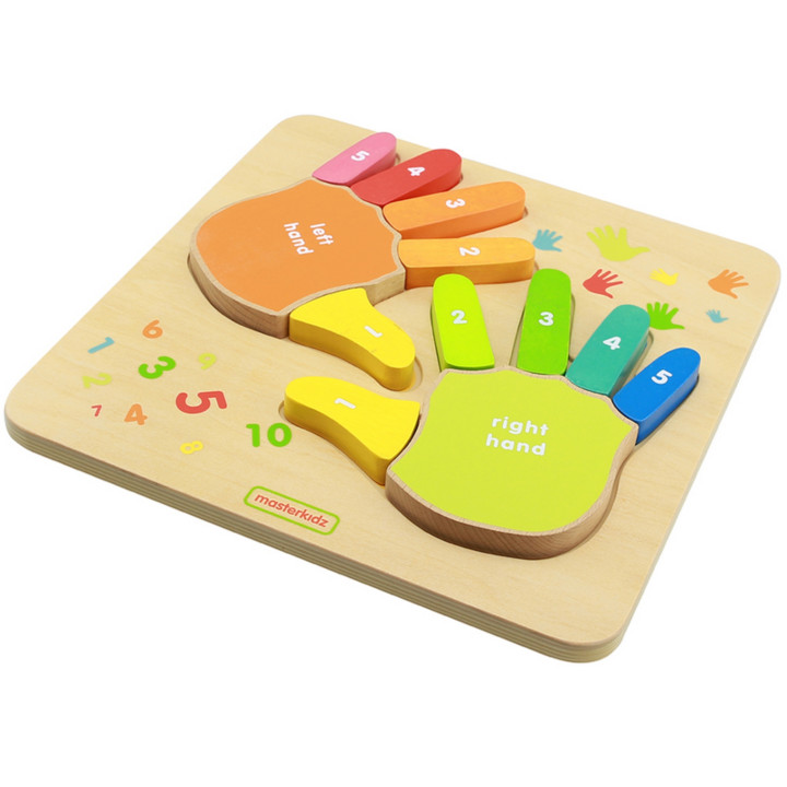 MASTERKIDZ Educational Wooden Finger Counting Board