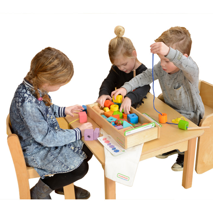 MASTERKIDZ Large Wooden Montessori Lace Threader