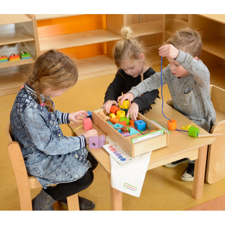 MASTERKIDZ Large Wooden Montessori Lace Threader