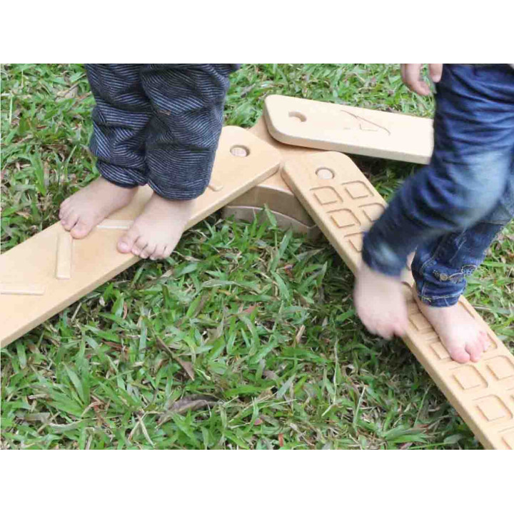 MASTERKIDZ Balance Training Wooden Sensory Path