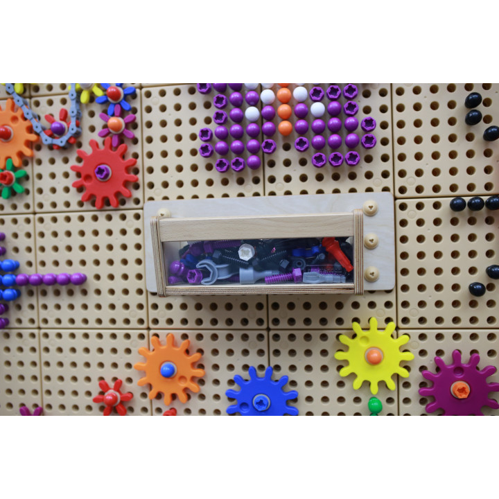 MASTERKIDZ Accessory Container with Transparent Wall - STEM Science and Education Board