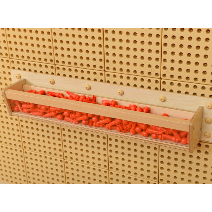 MASTERKIDZ Wooden Container with Transparent Wall 80 cm for STEM Science and Creativity Boards