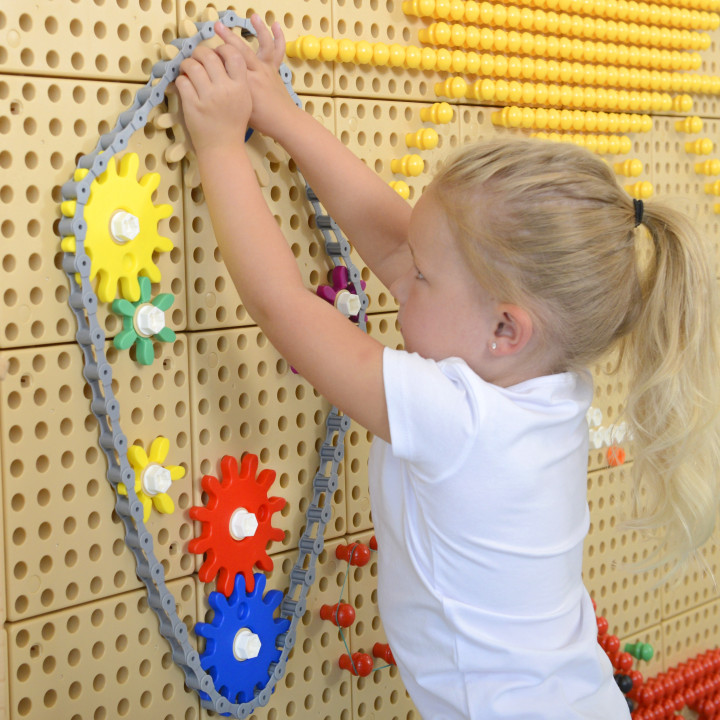 MASTERKIDZ Gears Build Your Own Mechanism - STEM Science and Creativity Board