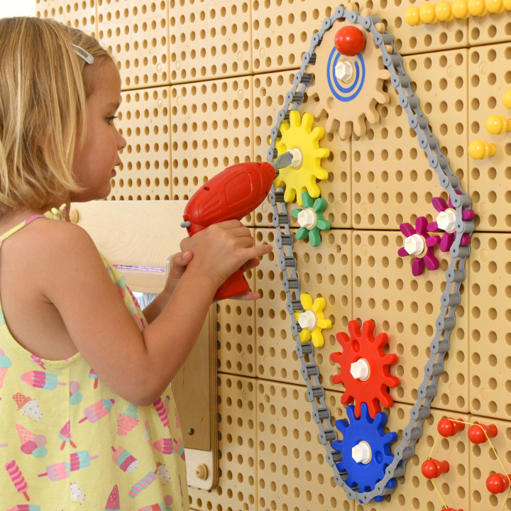 MASTERKIDZ Gears Build Your Own Mechanism - STEM Science and Creativity Board