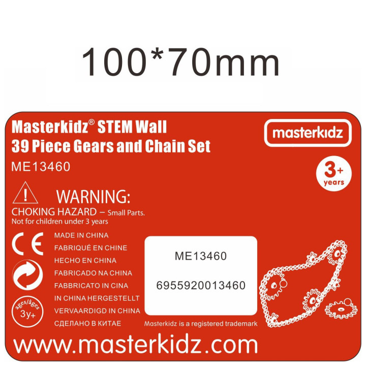 MASTERKIDZ Gears Build Your Own Mechanism - STEM Science and Creativity Board