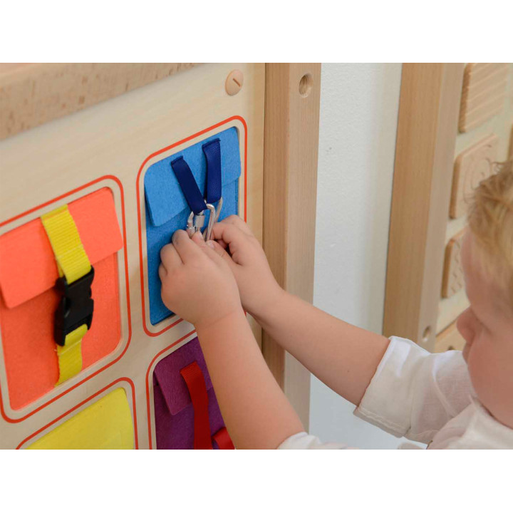 Kieszonki Do Zamykania i Otwierania Zamki Tablica Ścienna Masterkidz