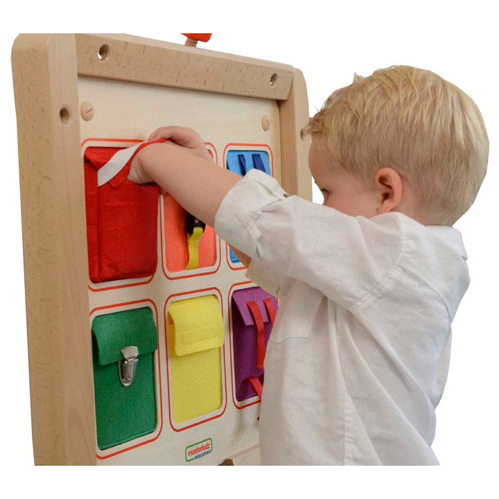 Kieszonki Do Zamykania i Otwierania Zamki Tablica Ścienna Masterkidz