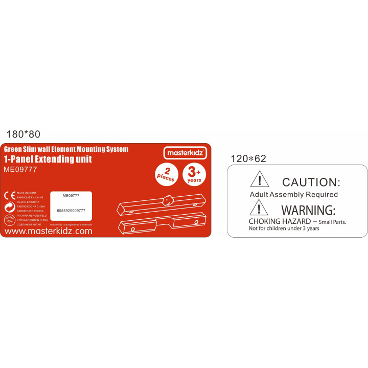 MASTERKIDZ Upper and Lower Beam for Mounting 1 Flex Educational Board