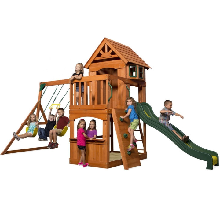 BACKYARD DISCOVERY Atlantic Huge Wooden Playground