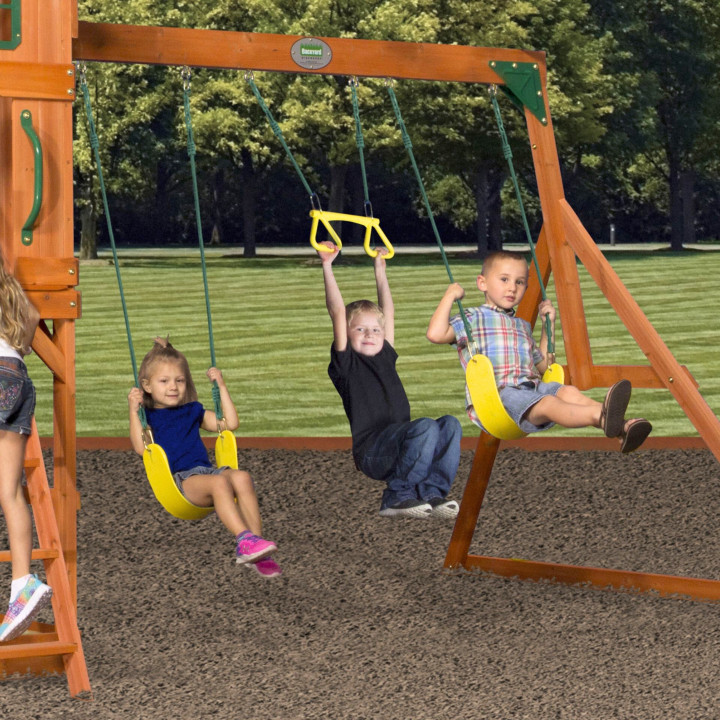 BACKYARD DISCOVERY Atlantic Huge Wooden Playground
