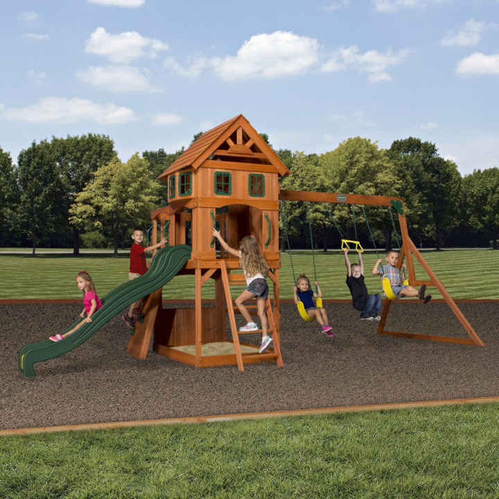 BACKYARD DISCOVERY Atlantic Huge Wooden Playground