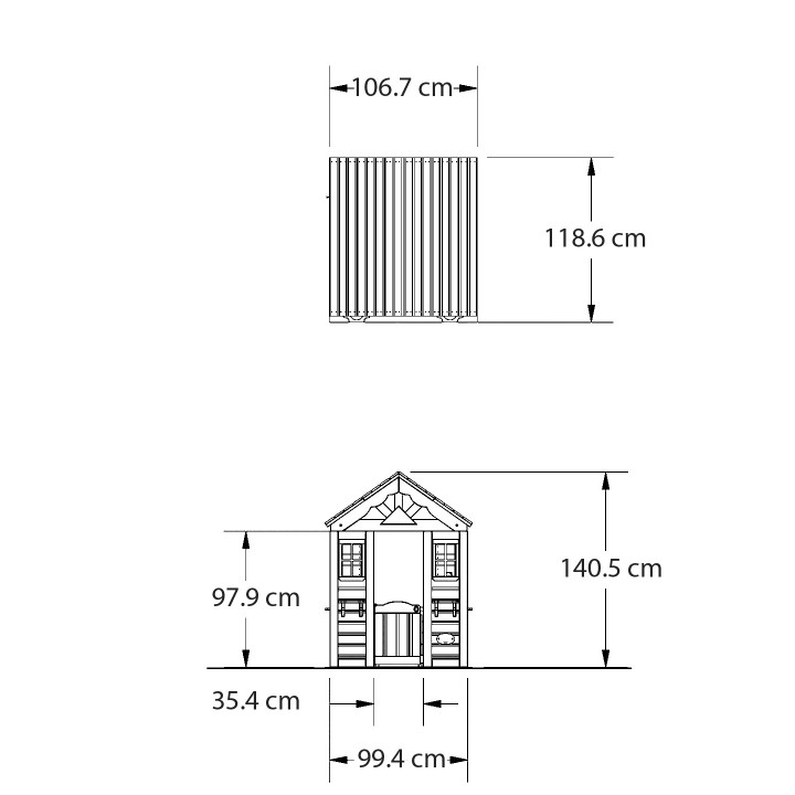 BACKYARD DISCOVERY Wooden Garden House for Children Timberlake