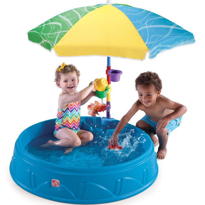 STEP2 Pool with Umbrella 2 in 1 Sandbox for Children