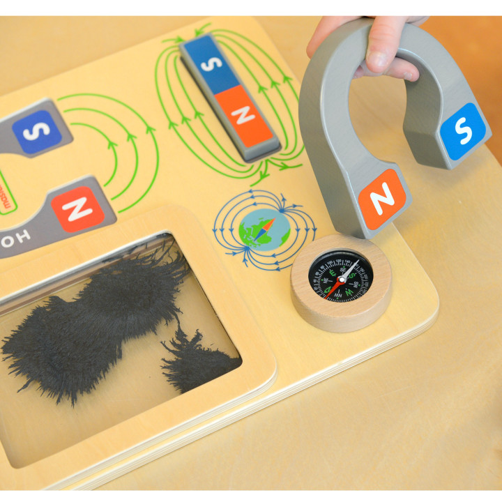 MASTERKIDZ Magnetic Play Educational Board Montessori Compass