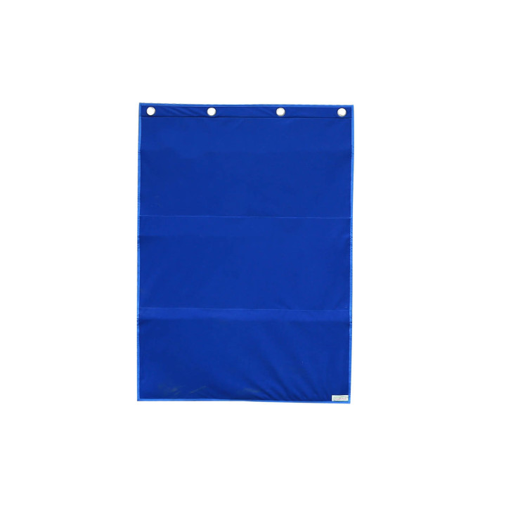 MASTERKIDZ Fabric Hanging Sheet with Pockets for Books and Pictures Blue