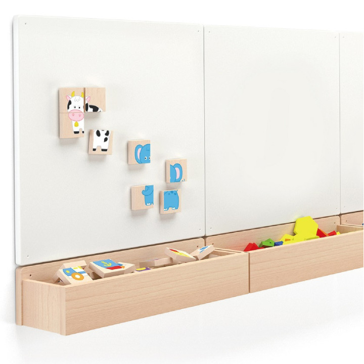 Drewniane Puzzle Magnetyczne Zwierzęta Układanka Viga Toys