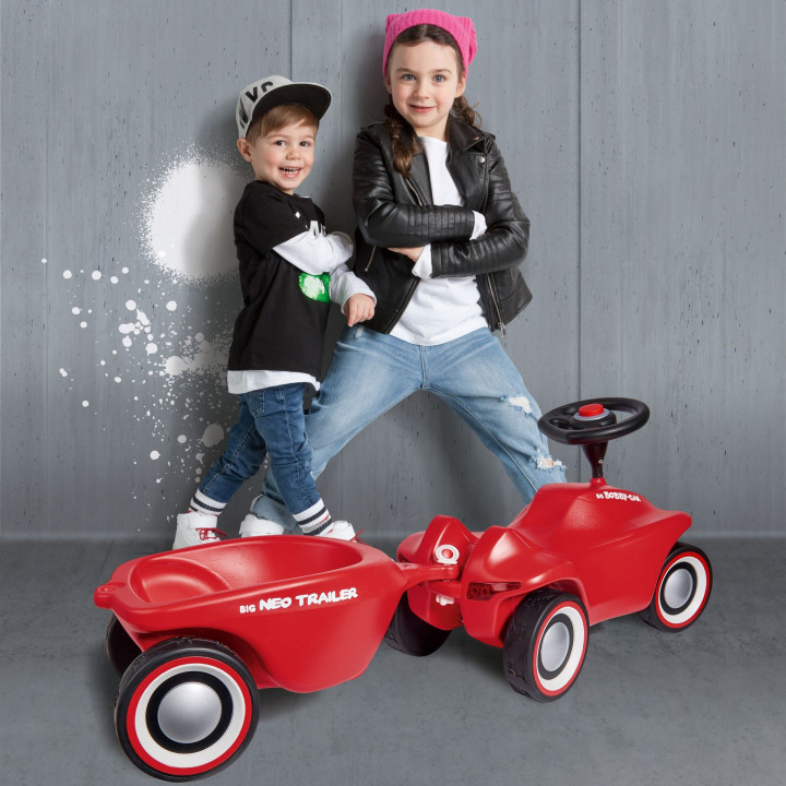 BIG Bobby Car Neo Ride-on Trailer, Red