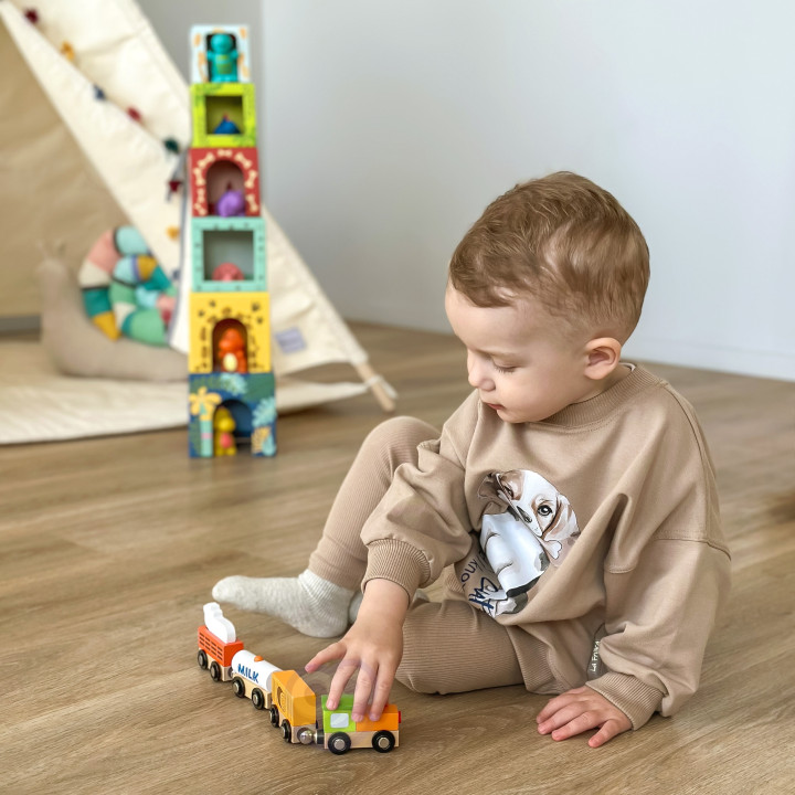 Viga Farma 6 Figurek Drewnianych