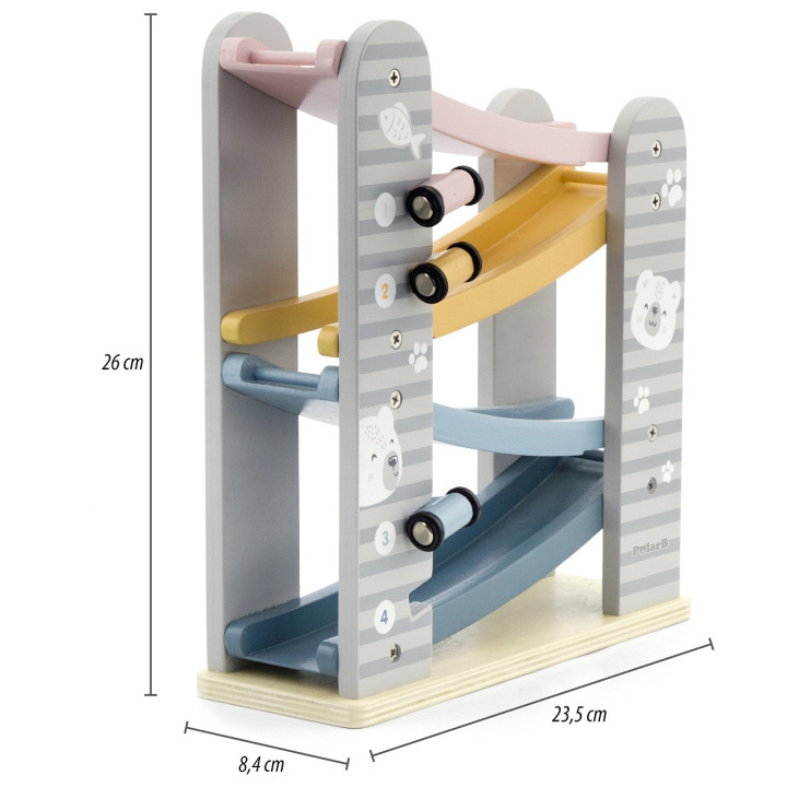 VIGA PolarB Wooden Slide for Cars Race Track