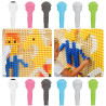 MASTERKIDZ Board Pegs 512 Pcs 6 Colors
