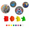 MASTERKIDZ Geometric Elements 8 Colors 256 pcs STEM Board Accessories