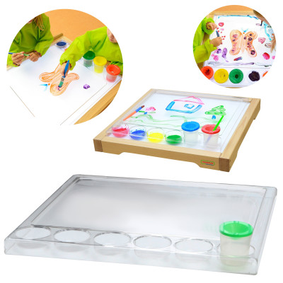 MASTERKIDZ Montessori Square Painting Tray