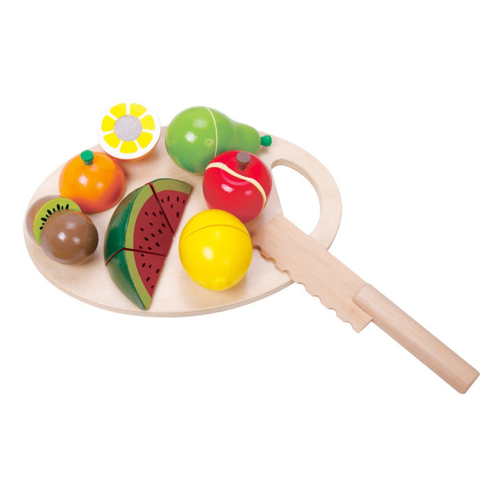 CLASSIC WORLD Wooden Velcro Fruit Chopping Set
