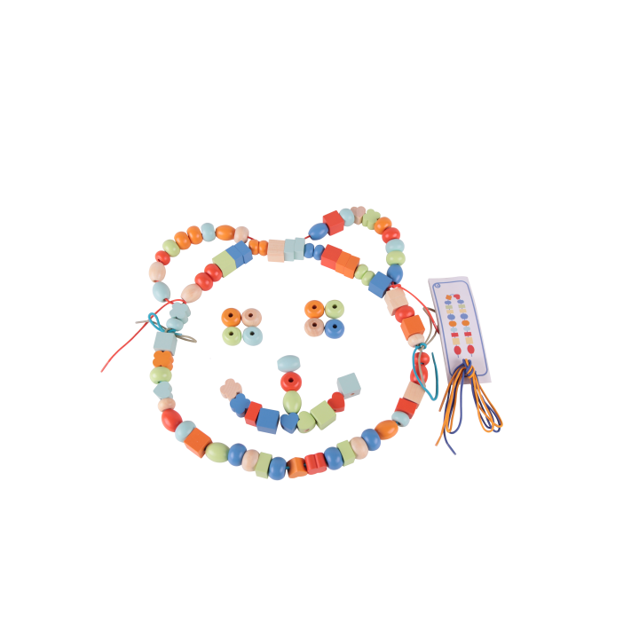 CLASSIC WORLD Wooden Beads for Stringing 96 Pieces