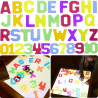 MASTERKIDZ Transparent Numbers and Letters 38 pcs Montessori
