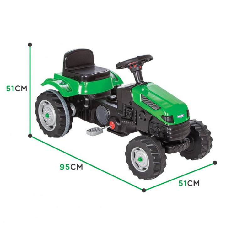 WOOPIE Traktor na Pedały Zielony