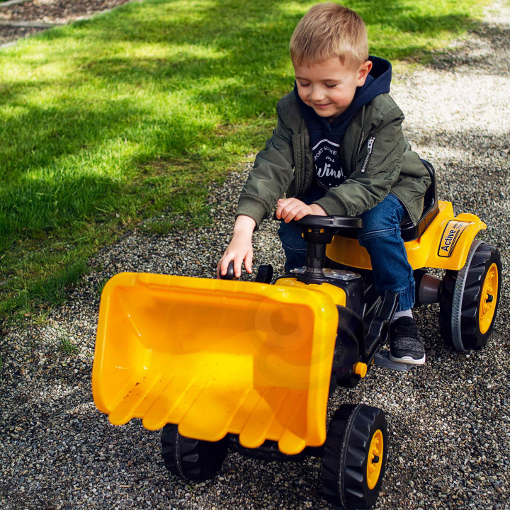 WOOPIE Pedal Tractor Farmer MaxTrac Classic Bucket Dozer
