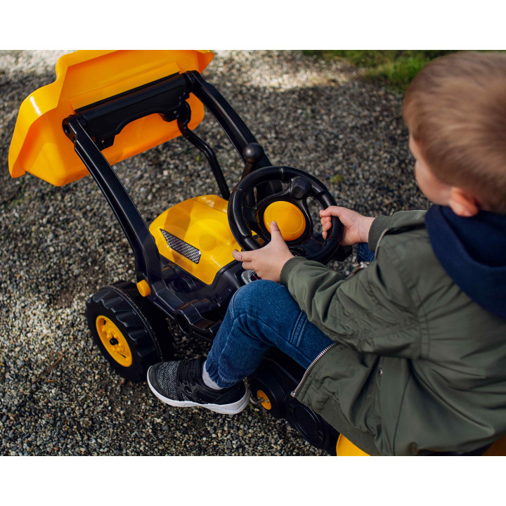 WOOPIE Ogromny Traktor Na Pedały Spychacz Żółty