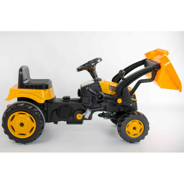 WOOPIE Ogromny Traktor Na Pedały Spychacz Żółty