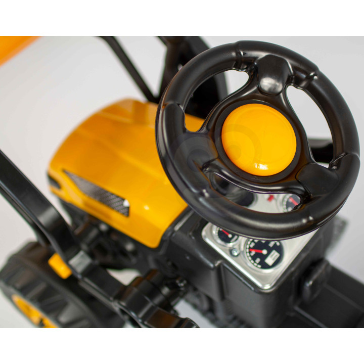 WOOPIE Ogromny Traktor Na Pedały Spychacz Żółty