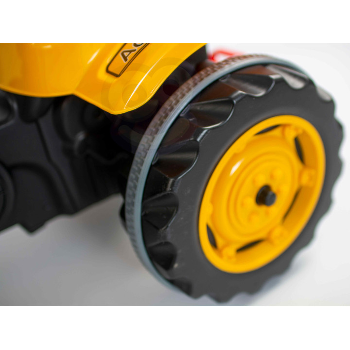 WOOPIE Ogromny Traktor Na Pedały Spychacz Żółty
