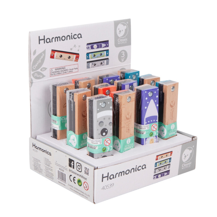 CLASSIC WORLD Wooden Harmonica for Children 1 pc.