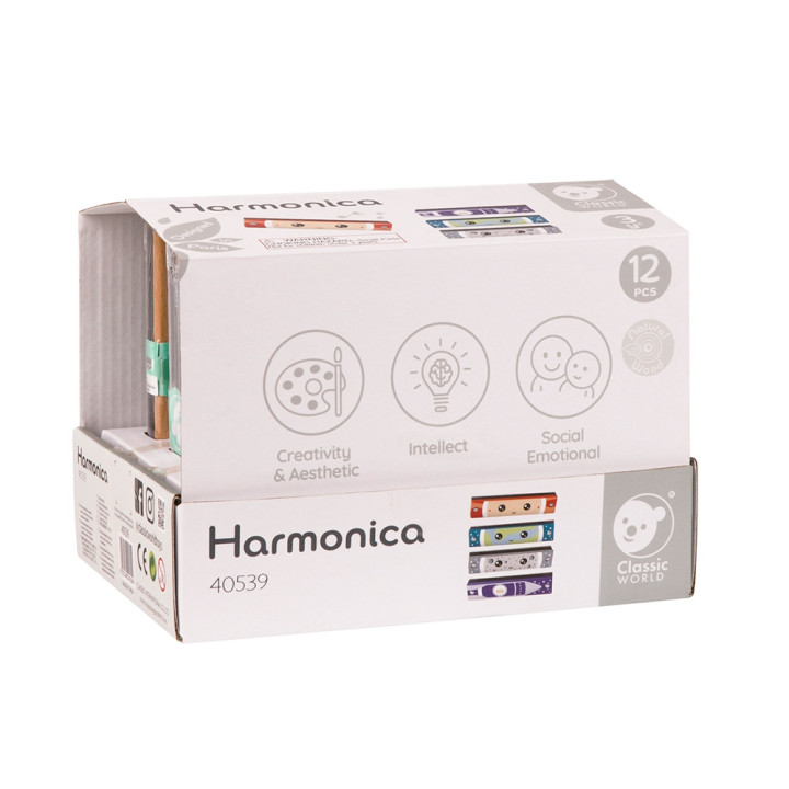 CLASSIC WORLD Wooden Harmonica for Children 1 pc.