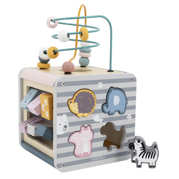 Viga Toys Drewniane Centrum Gier 5w1
