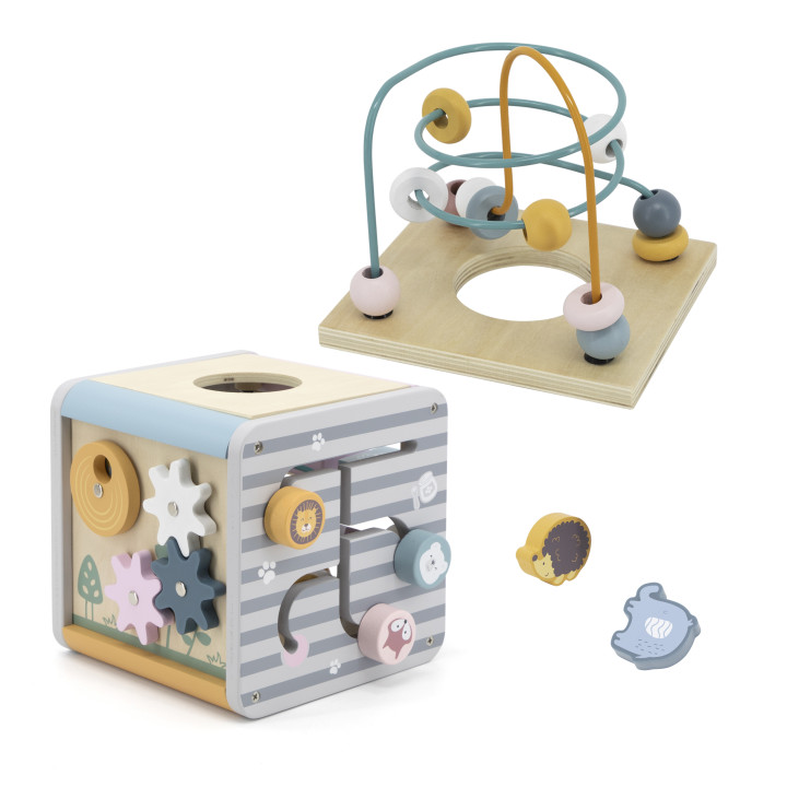 Viga Toys Drewniane Centrum Gier 5w1