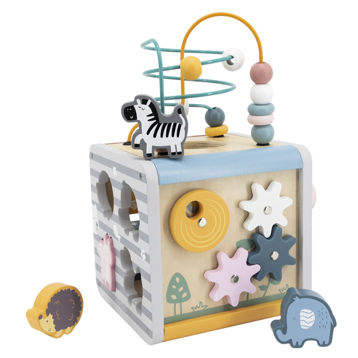 Viga Toys Drewniane Centrum Gier 5w1