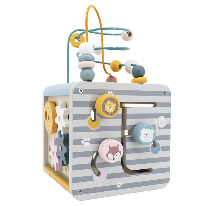 Viga Toys Drewniane Centrum Gier 5w1