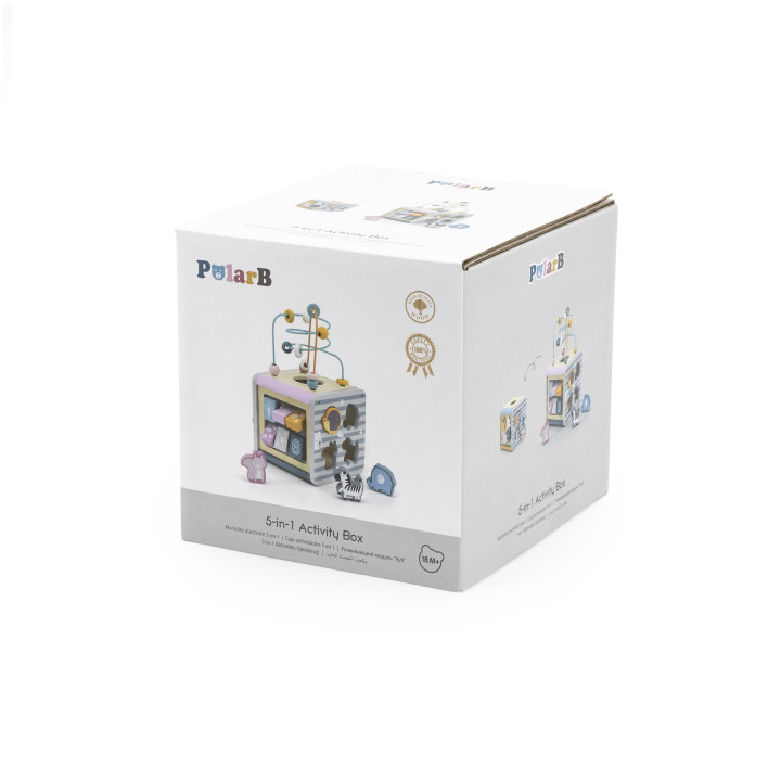 Viga Toys Drewniane Centrum Gier 5w1
