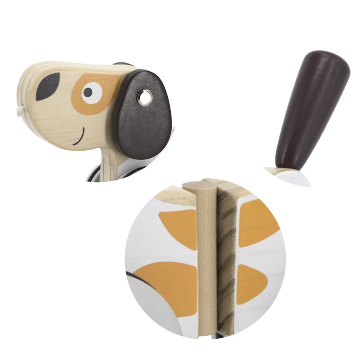 VIGA PolarB Wooden Pulling Dog
