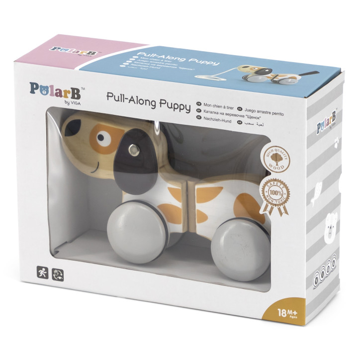 VIGA PolarB Wooden Pulling Dog
