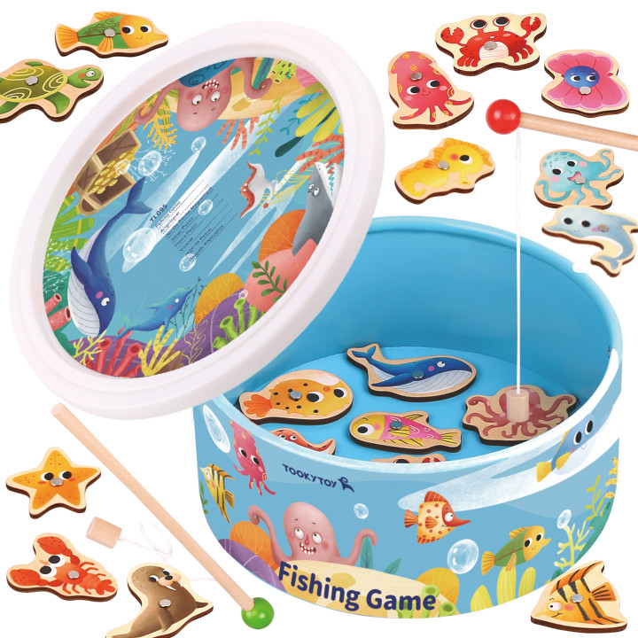 TOOKY TOY Gra Zręcznościowa Łowienie Rybek Wędkowanie