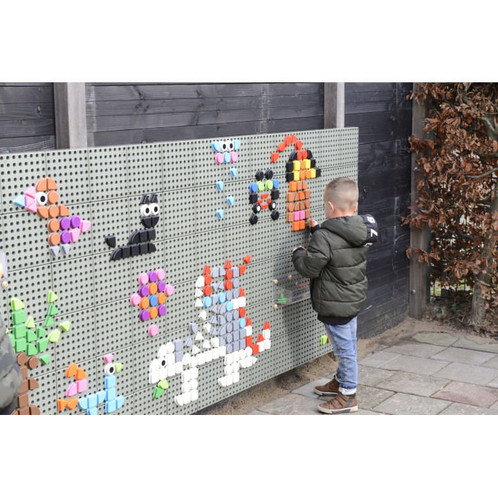 MASTERKIDZ Set of 64 Geometric Shaped Pegs for STEM Boards