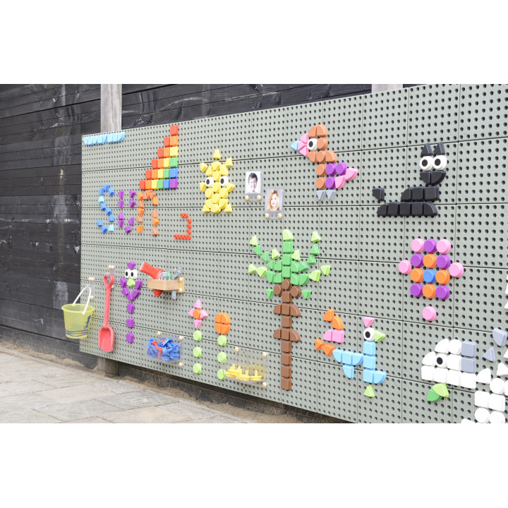 MASTERKIDZ Set of 64 Geometric Shaped Pegs for STEM Boards