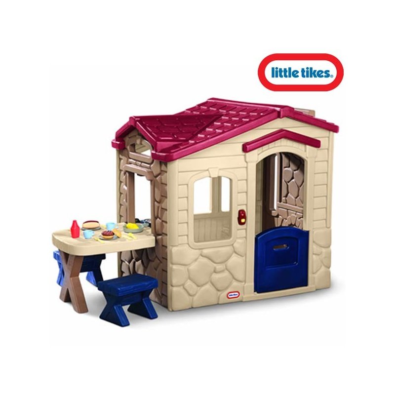 Little Tikes, ogrodowy Domek, Piknikowy, z Patio, z magicznym dzwonkiem, brykacze, sklep z zabawkami, zabawki ogrodowe,
