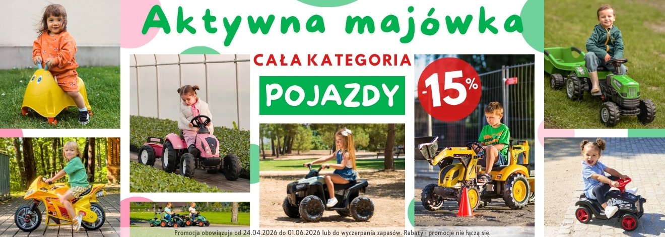 -15% Cała kategoria Rowerki i Pojazdy